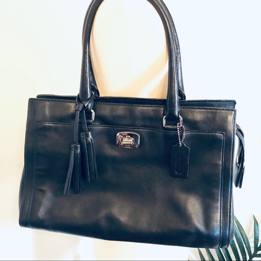 Vintage black Coach Chelsea Legacy Satchel